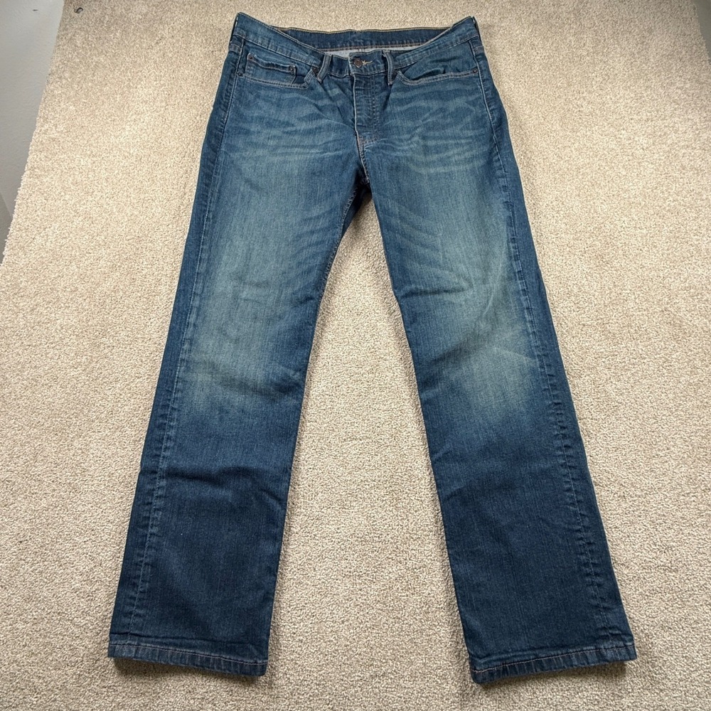 Levi's 514 Jeans Men's 36x30 Blue Straight Leg‎ Denim Stretch